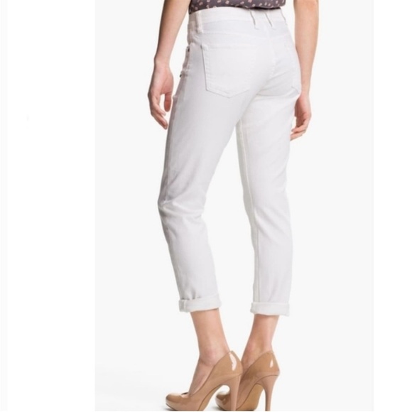 Lucky Brand Sienna Weekender Crop White Jeans Size 25 or 0 - Picture 2 of 13